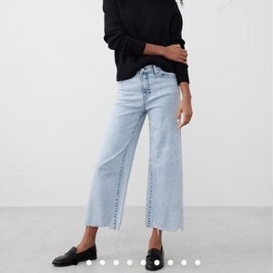 Banana-republic Women's Blue Jeans Wide Leg